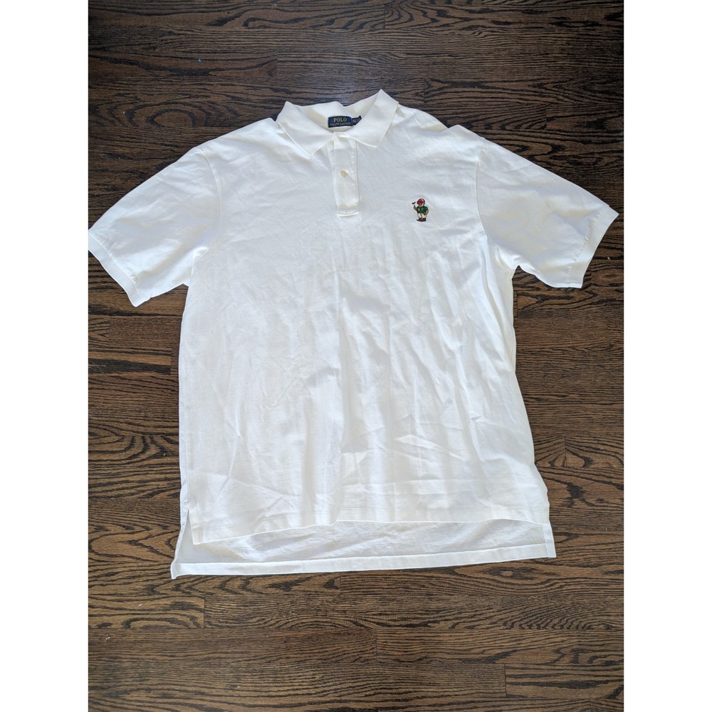Polo Ralph Lauren Polo Bear Mesh Shirt Custom Slim Fit Men's Size 2xlt Xxl Tall